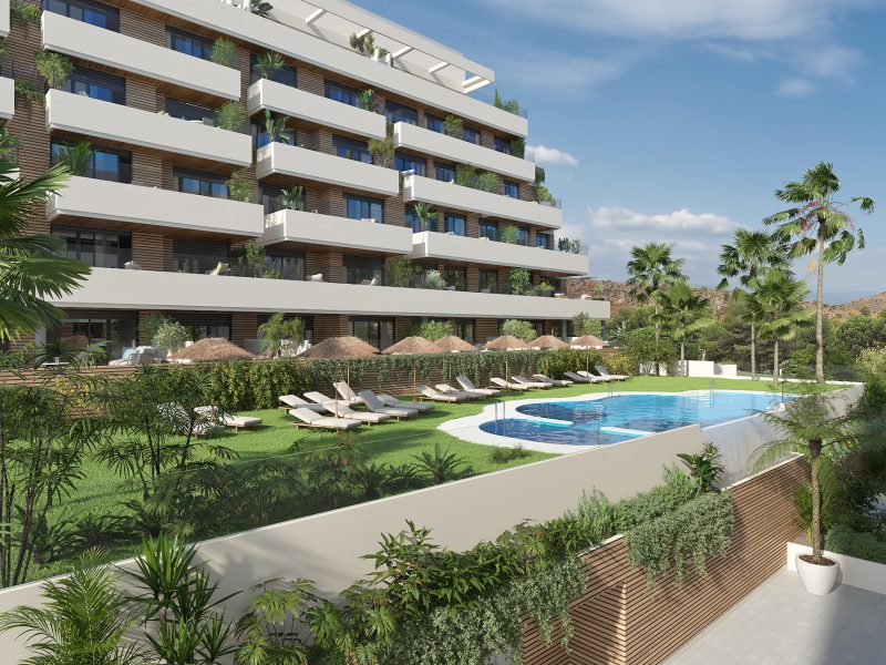 Obra nueva Residencial Living Gardens, Torremolinos